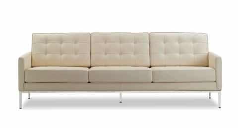 florence knoll sofa white