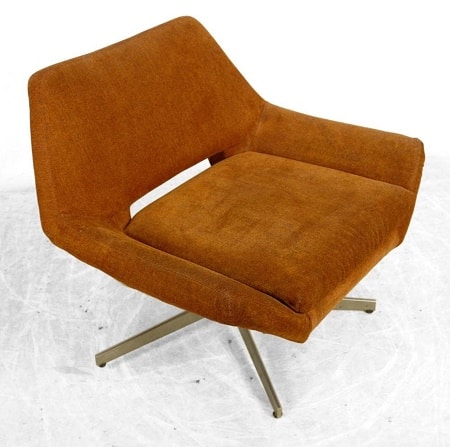 Mid Century Modern Orange Lounge Chair