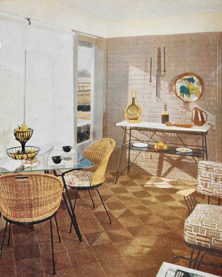 retro wicker chairs