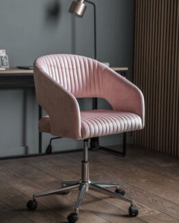 Fluted Velvet Office Chair Fluted Velvet Office Chair