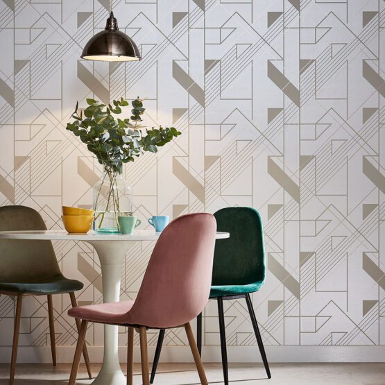Graphic Parchment Wallpaper