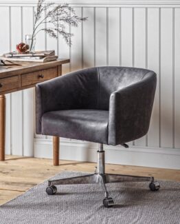 Leather Wheeled Tub Chair Leather Wheeled Tub Chair