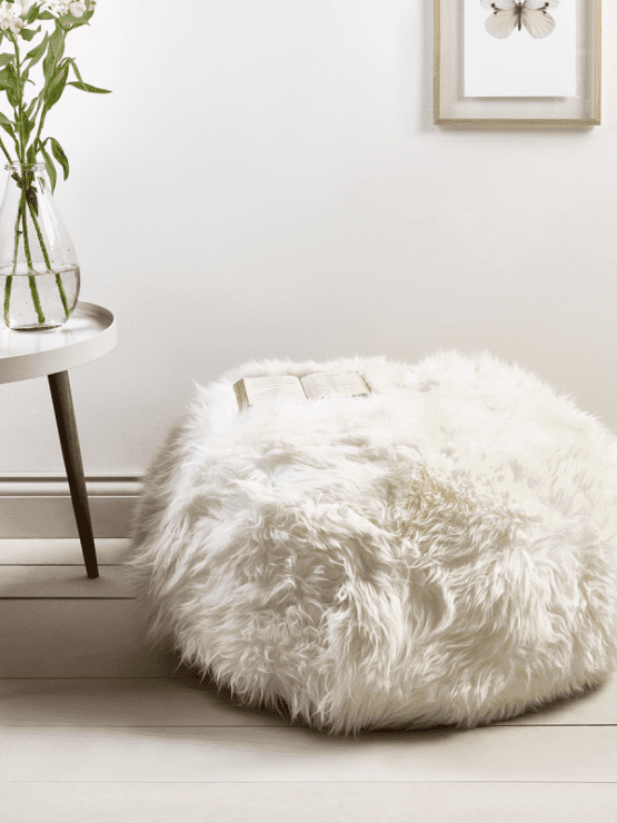 Sheepskin Pouffe