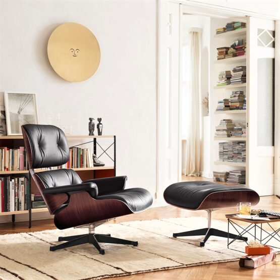 Mid Century Modern Eames Lounge Chair and Ottoman