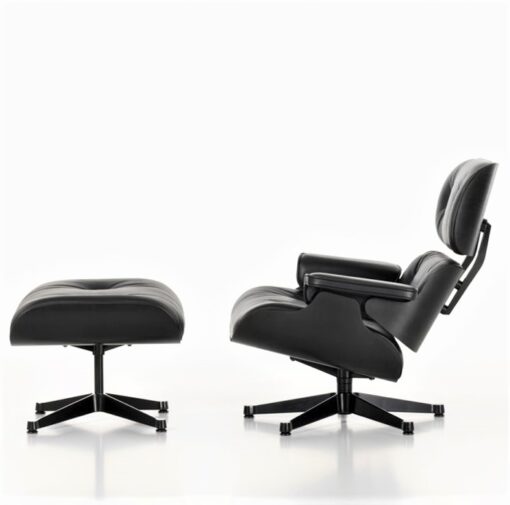 Eames Lounge Chair and Ottoman Black