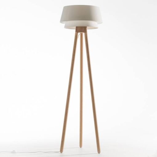 Epilogon Oak Tripod Floor Lamp