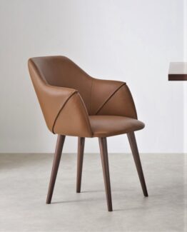 Lule Leather Carver Chair