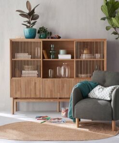 Mid Century Modern Oak Bookcase