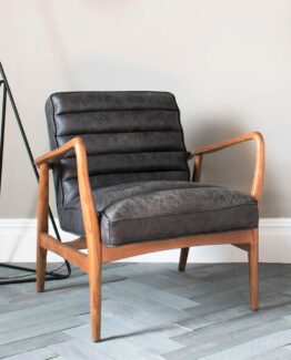Mid Century Modern Black Leather Armchair Mid Century Modern Black Leather Armchair