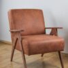 Vintage Faux Leather Armchair