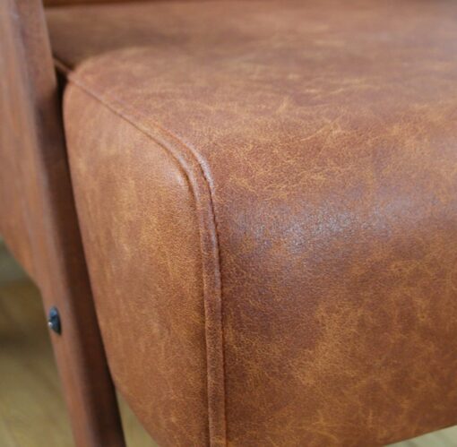 Vintage Faux Leather Armchair
