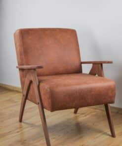 Vintage Faux Leather Armchair