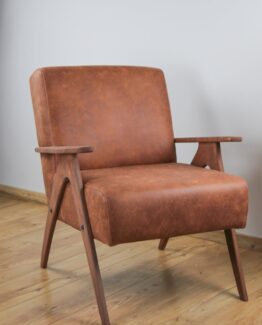 Vintage Faux Leather Armchair Vintage Faux Leather Armchair