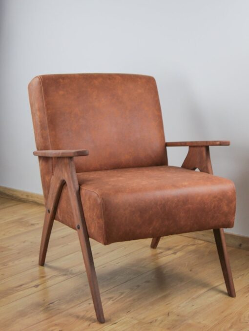 Vintage Faux Leather Armchair