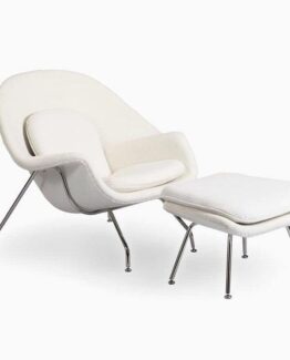 Mid Century Modern Womb chair boucle white Mid Century Modern Womb chair boucle white