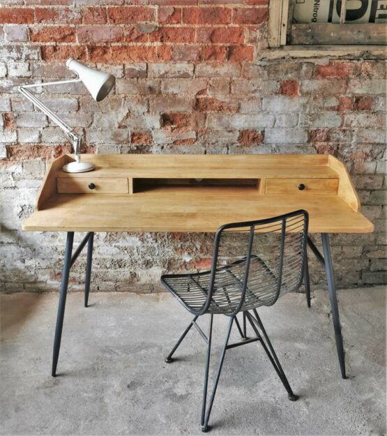 Mid Century Modern Cambrewood Two Drawer Workstation