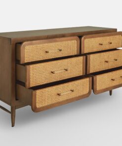 Oscar Cane and Oak Dresser