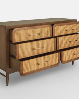 Oscar Cane and Oak Dresser