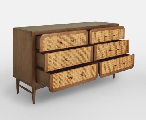 Oscar Cane and Oak Dresser