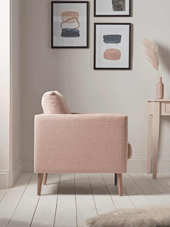 Teddy Powder Pink Armchair