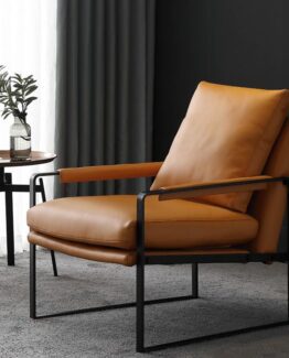 Mid Century Modern Leather armchair