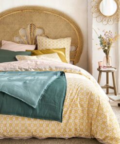 Gardenia Floral Geometric Duvet