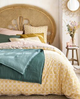 Gardenia Floral Geometric Duvet