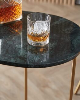 Green Marble Side Table