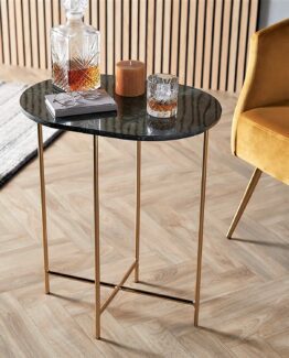 Green Marble Side Table