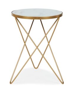 Lexi Marble Effect Side Table