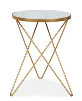 Lexi Marble Effect Side Table