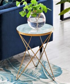 Lexi Marble Effect Side Table