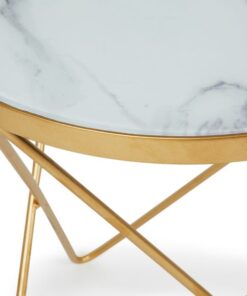 Lexi Marble Effect Side Table