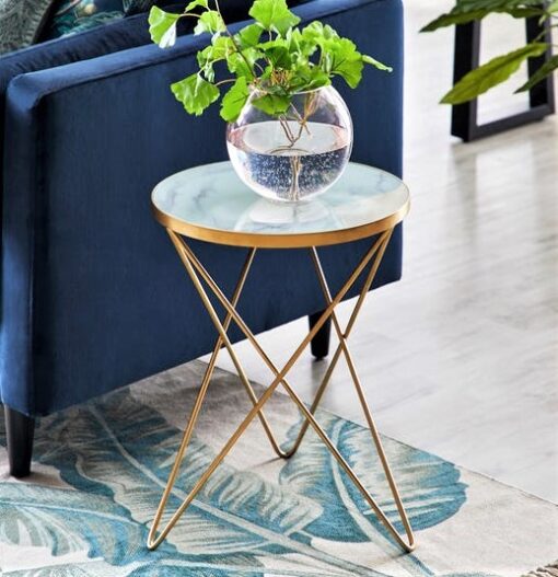 Lexi Marble Effect Side Table