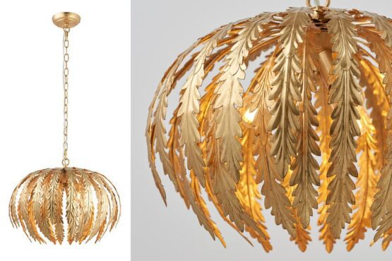 Arden Leaf Golden Pendant