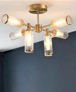 Julian Small Glass Semi-Flush Ceiling Light