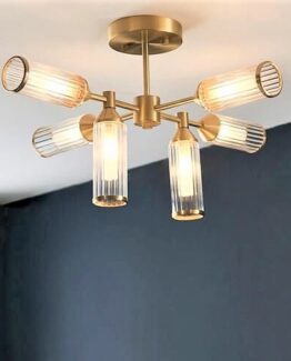 Julian Small Glass Semi-Flush Ceiling Light Julian Small Glass Semi-Flush Ceiling Light