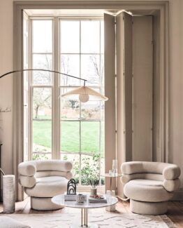 Rolland Armchair, Italian Boucle Ecru Rolland Armchair, Italian Boucle Ecru