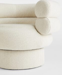 Rolland Armchair, Italian Boucle Ecru