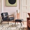 Theodore Armchair Black Leather