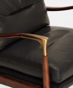 Theodore Armchair Black Leather