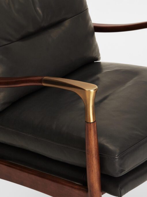 Theodore Armchair Black Leather