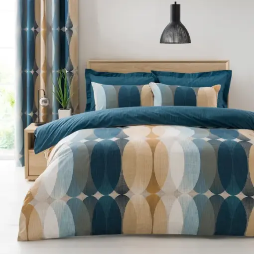 Elijah Blue Reversible Duvet Cover Set