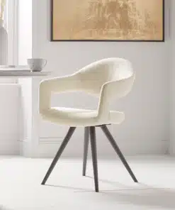 Boucle dining chairs