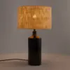 Rabano Ceramic and Raffia Table Lamp