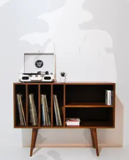 Mid century style vinyl storage Mid century style vinyl storage