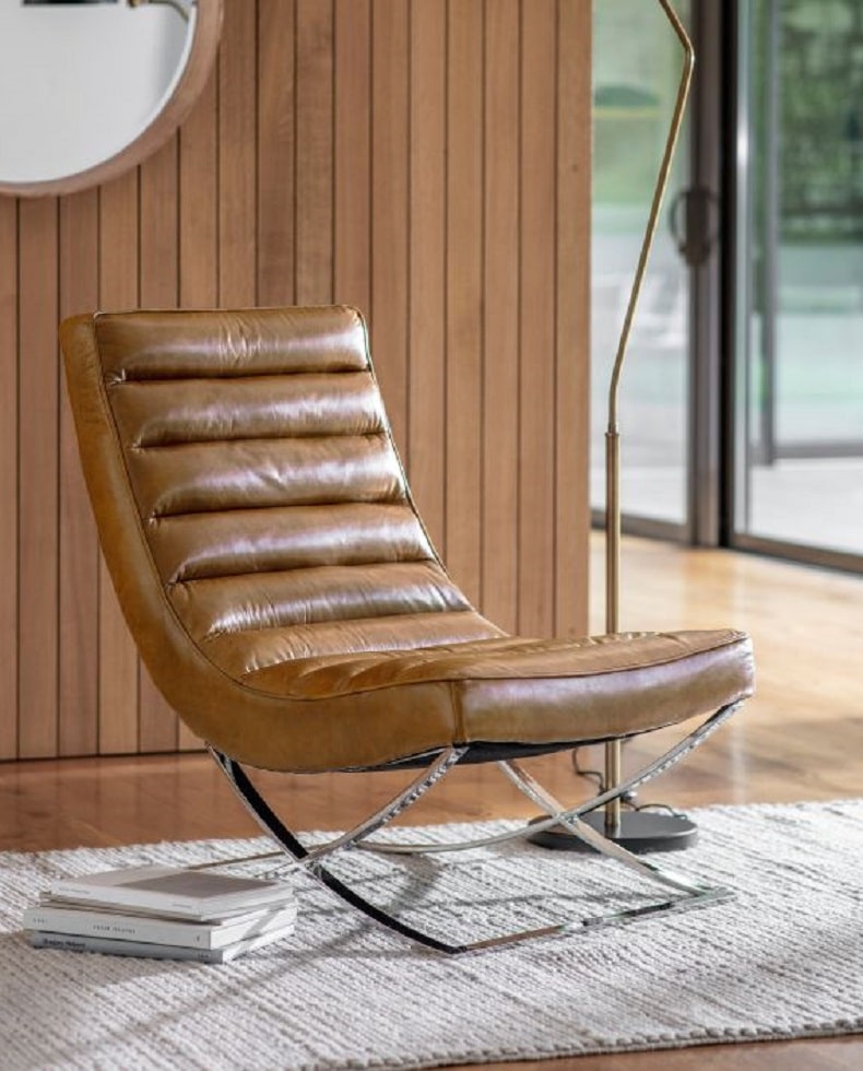 Casino Leather Lounger