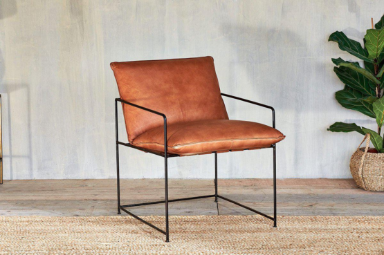 Durium mid century leather chair