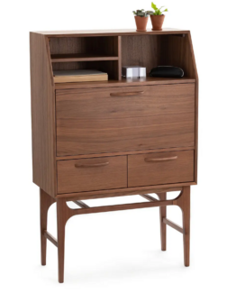 Larsen Walnut Vintage Secretary desk
