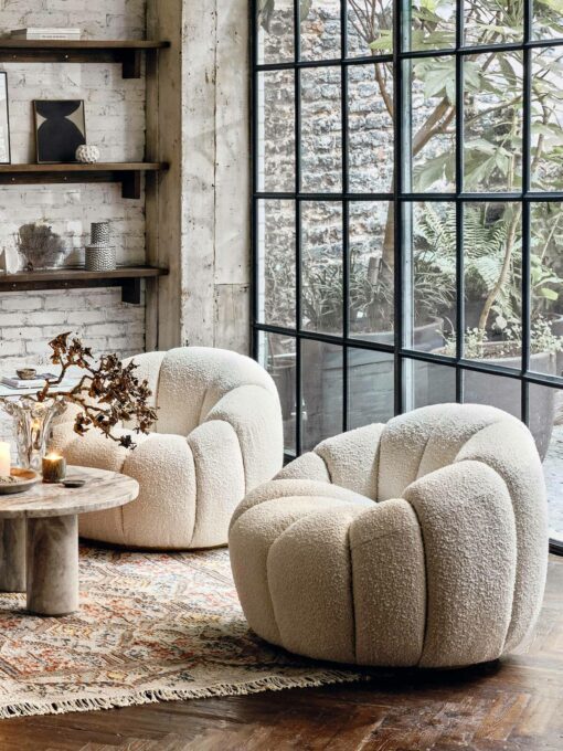 Garret boucle armchair